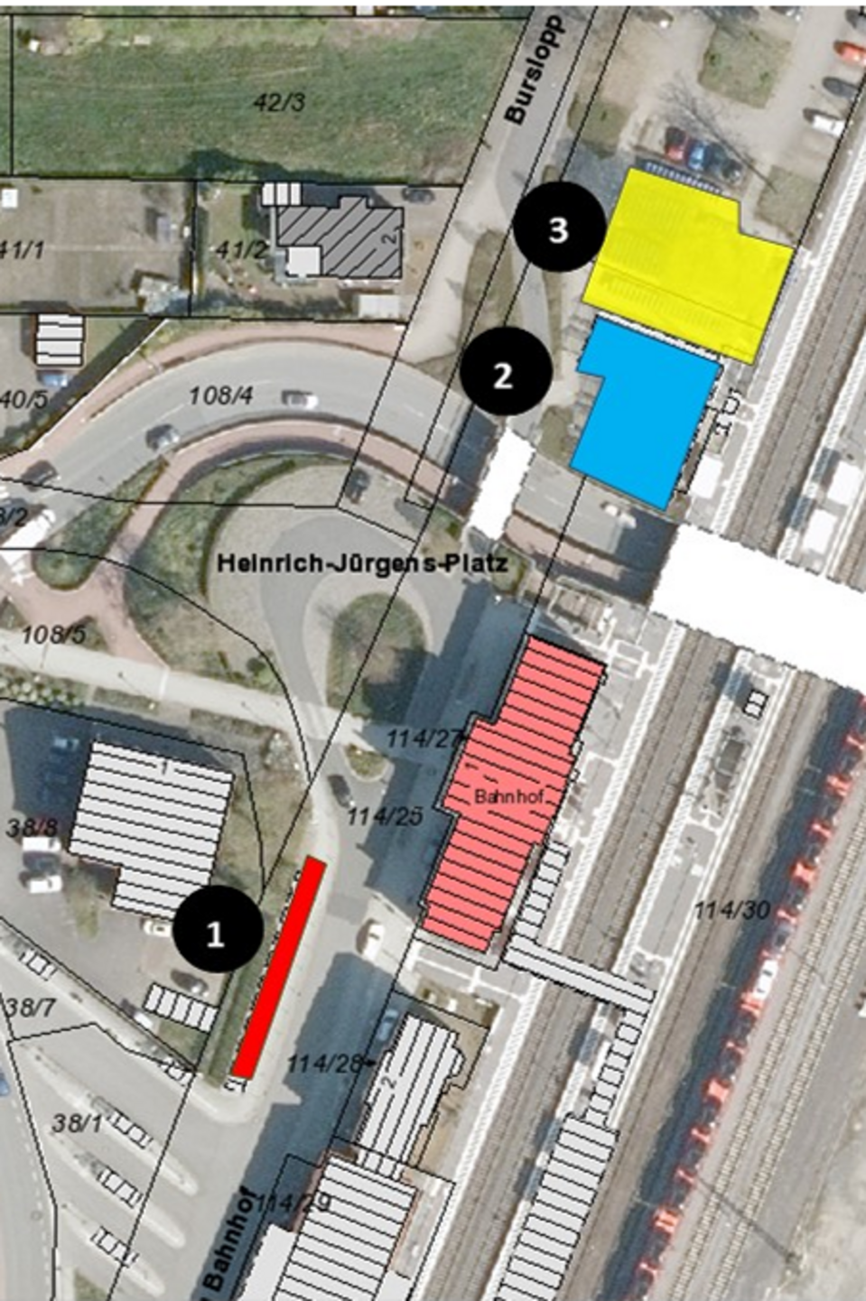 Ansicht Bahnhofsumgebung Ansicht Bahnhofsumgebung