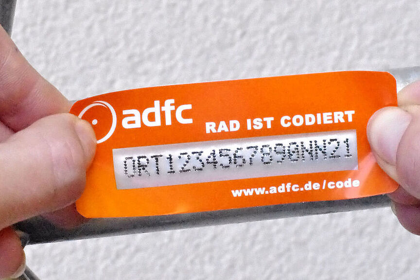 Fahrrad-Codierung Fahrrad-Codierung am Frühlingsfest in Sulingen